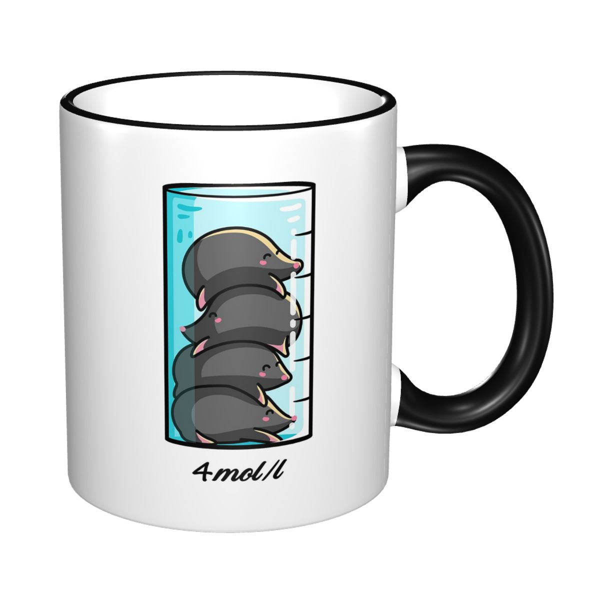 Coffee Tea Joke - Tazza Divertente con 4 Topolini per