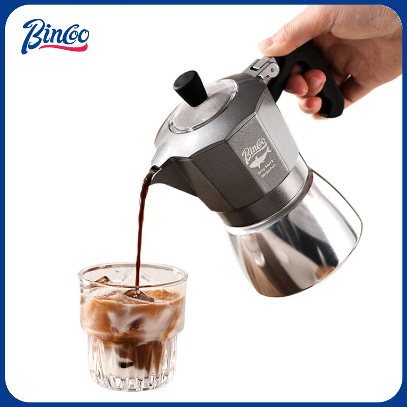 Mug Tea Coffee - Bincoo Caffettiera Moka a Doppia Valvola