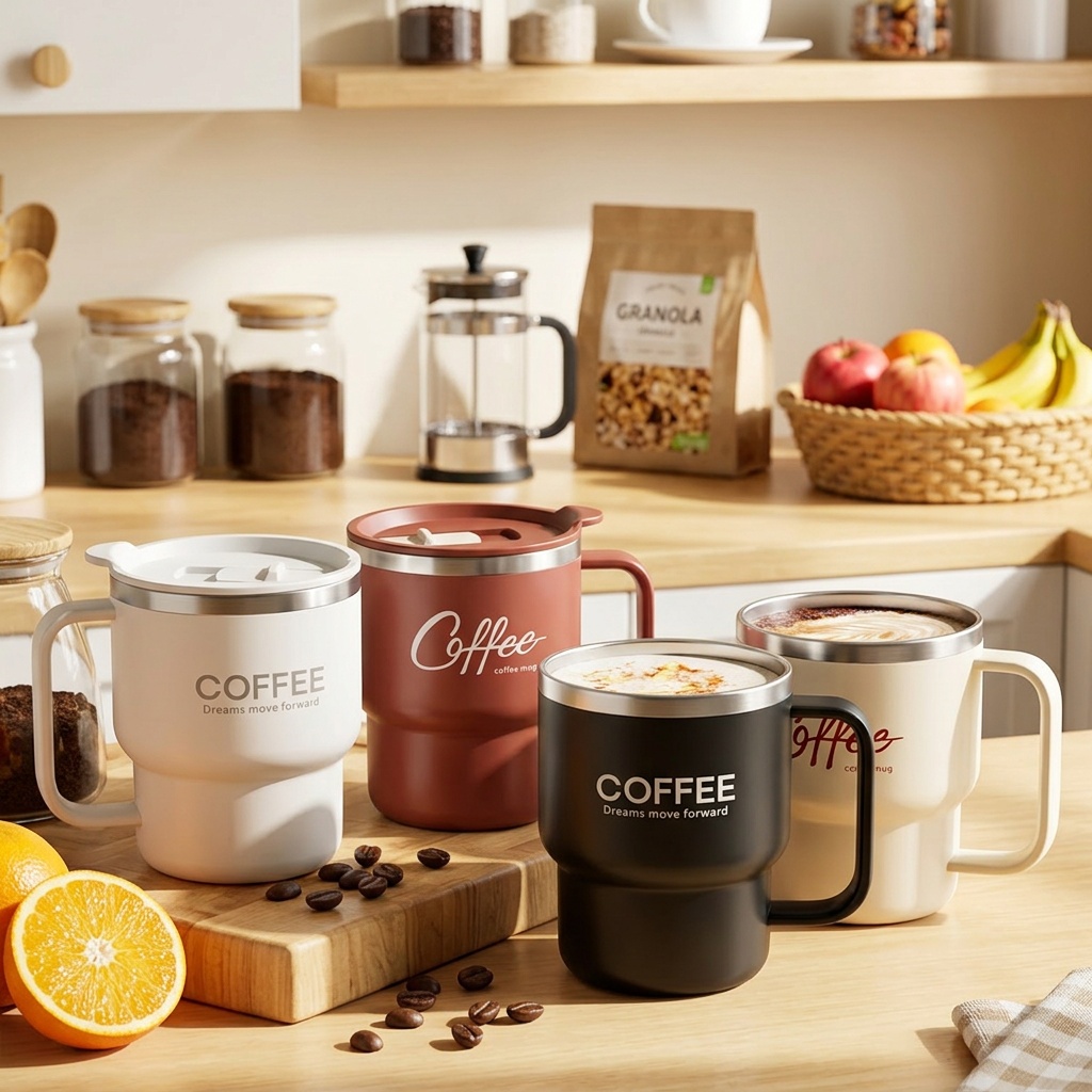 Coffee Tea Tumbler - Tazza da Caffè Isolata in Acciaio