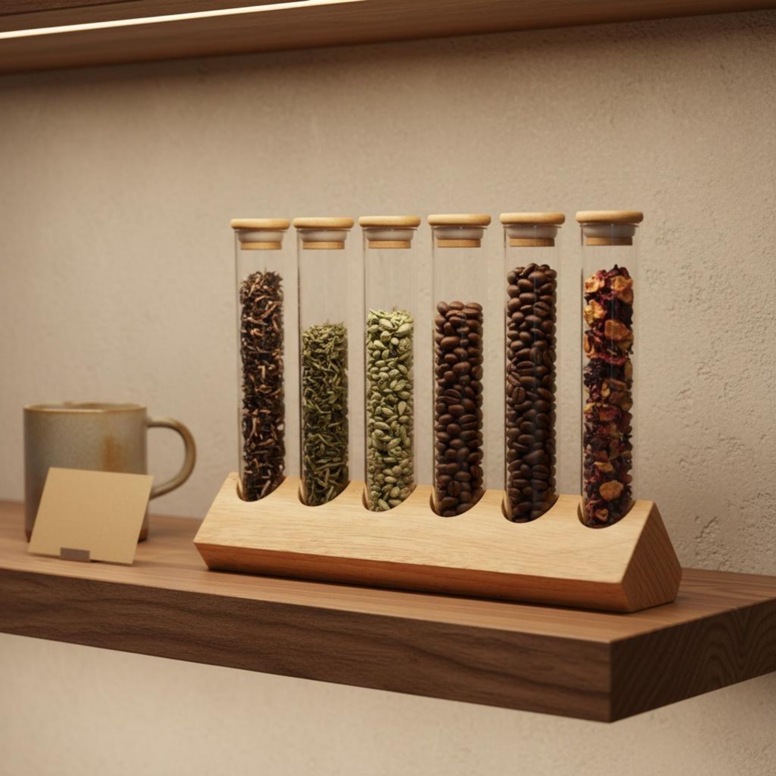 Coffee Bean & Tea Menu - Set di Contenitori in Vetro con