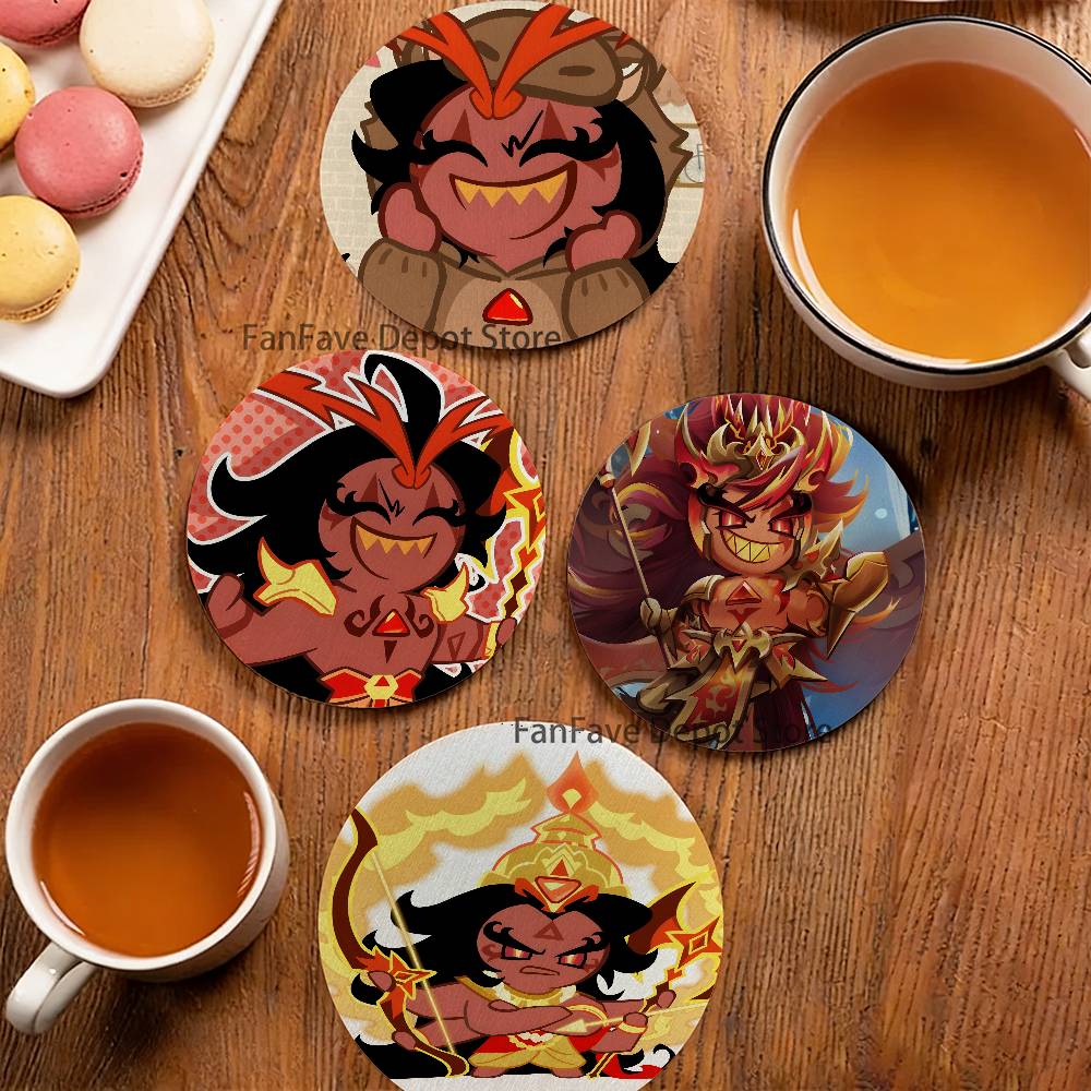 Coffee Tea Spices - Set di Sottobicchieri in Legno B-Burning