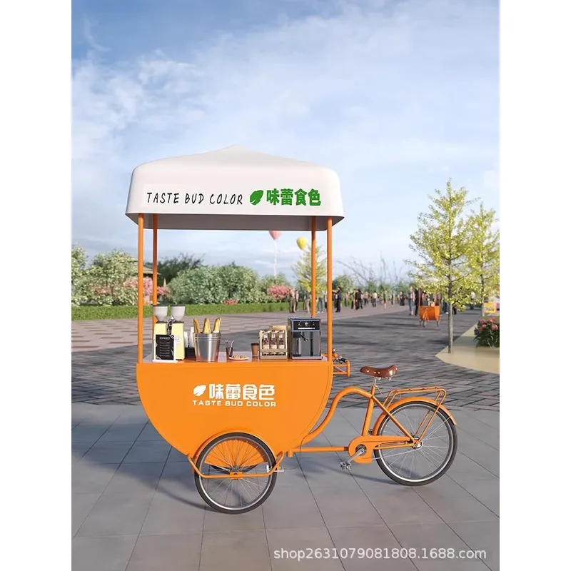 Coffee Tea & Hot Chocolate - Carretto Mobile per Alimenti da Esterno,
