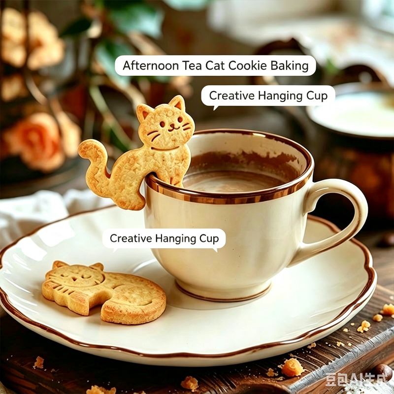 Mug Tea Coffee - Tagliabiscotti a Forma di Gatto con