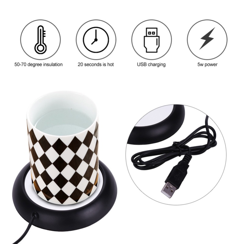Scaldabevande USB effetto legn - Coffee Tea Warmer recensione e prezzo