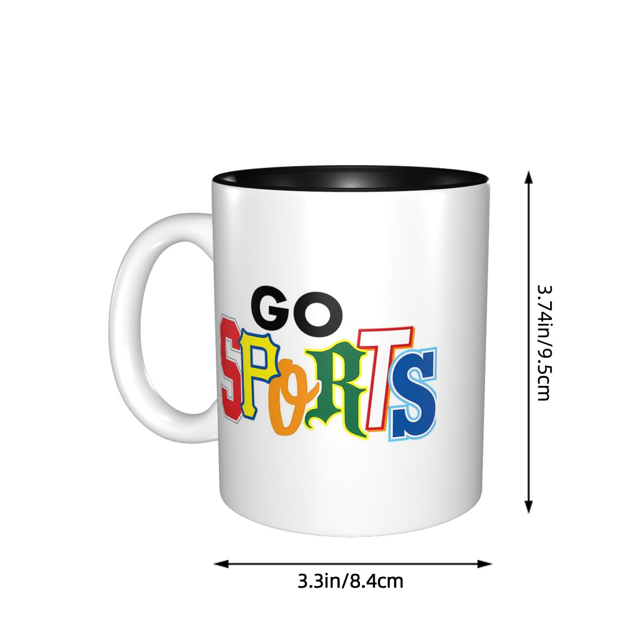 Tazza Go Sports con Diversi St - Coffee Tea Font recensione e prezzo