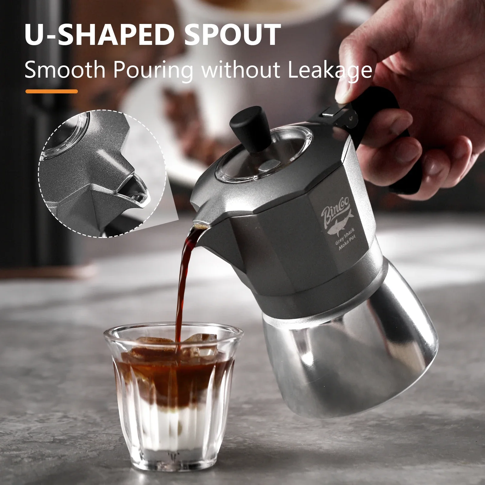 Bincoo Caffettiera Moka a Dopp - Mug Tea Coffee recensione e prezzo