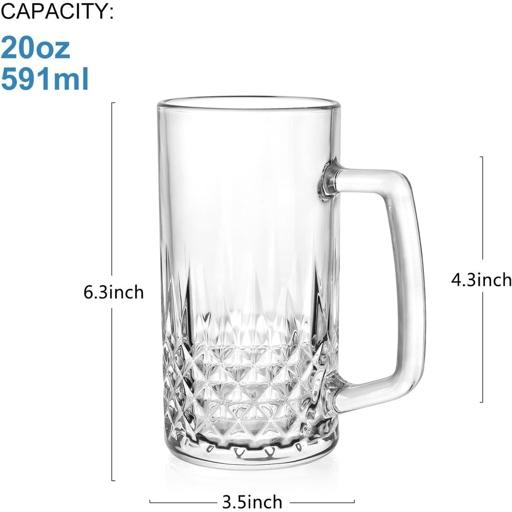 Set di 4 Tazze in Vetro Pesant - Mug Tea Coffee recensione e prezzo